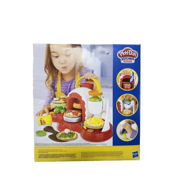 Play-Doh Stamp N' Top Pizza Oven Toy Kitchen Play Doh Set Fun - Picture 5 of 8